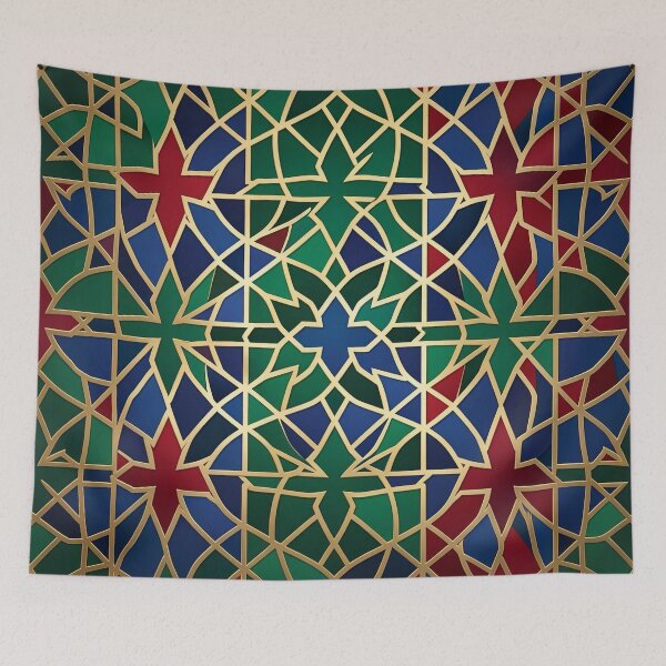 Item preview, Royal Moorish Mosaic - Emerald & Antique Gold designed and sold by Thompika.