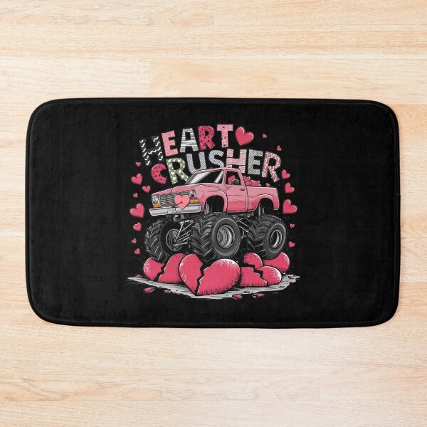Item preview, Heart Crusher – Monster Truck Crushing Broken Hearts Funny Graphic Tee designed and sold by HubCreates.