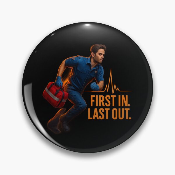 Item preview, First In. Last Out - Paramedic Rescue Art designed and sold by MKreative Studio.