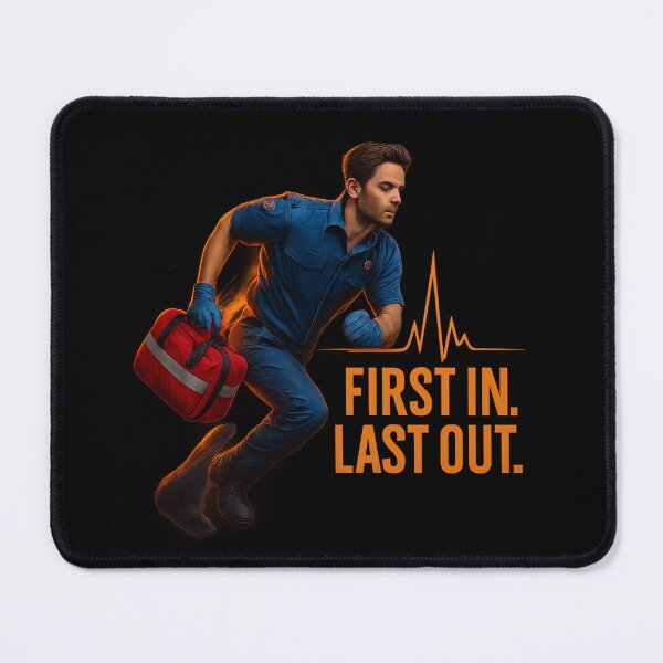 Item preview, First In. Last Out - Paramedic Rescue Art designed and sold by MKreative Studio.