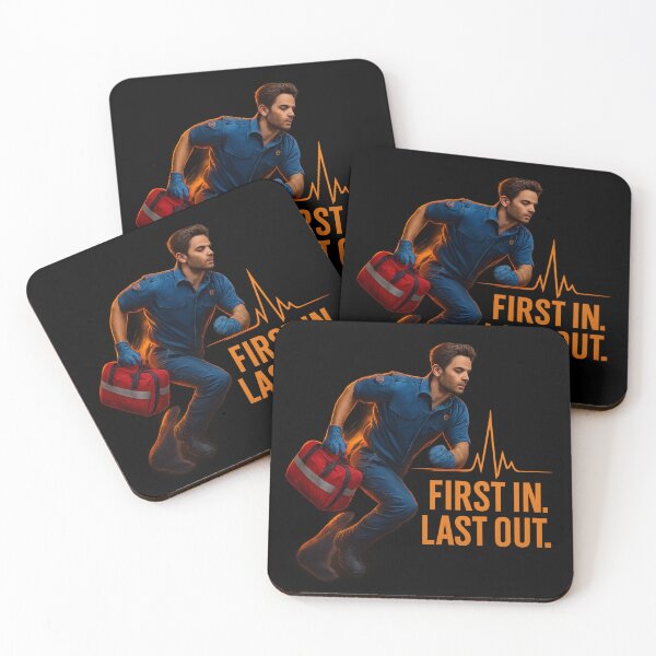 Item preview, First In. Last Out - Paramedic Rescue Art designed and sold by MKreative Studio.