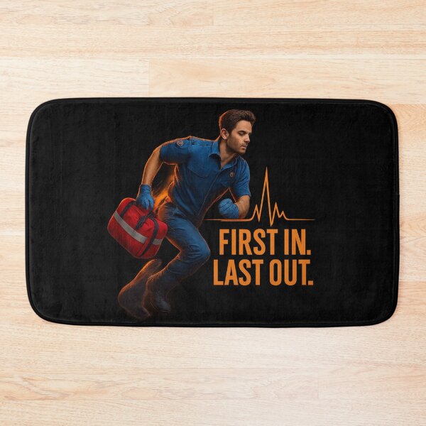Item preview, First In. Last Out - Paramedic Rescue Art designed and sold by MKreative Studio.