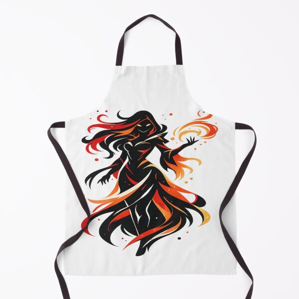 Item preview, Fire Sorceress Silhouette in Flames designed and sold by myforestfog.