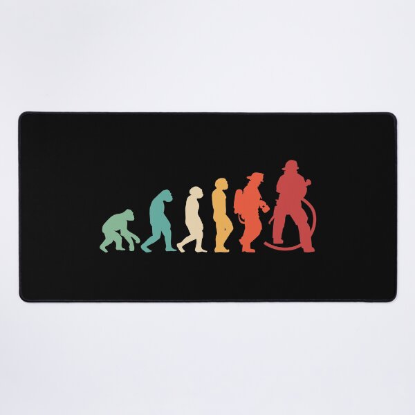 Item preview, Evolution of Man to Firefighter – Funny Human Evolution Graphic Tee designed and sold by HubCreates.