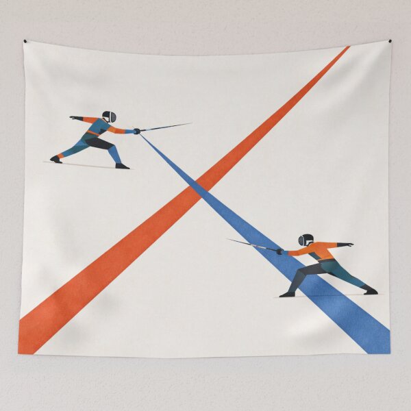 Item preview, Diagonal Blade Cross designed and sold by ChillCharmStudio.