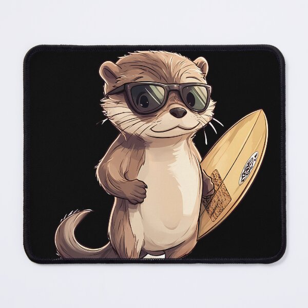 Item preview, Chill Surf Otter in Sunglasses designed and sold by Beachy Beasts.