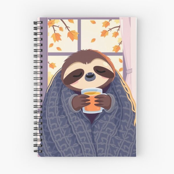 Item preview, Cute Cozy Sloth T-Shirt | Fall Tea Lover Sloth Aesthetic Tee designed and sold by ArmaanArts.