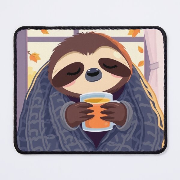 Item preview, Cute Cozy Sloth T-Shirt | Fall Tea Lover Sloth Aesthetic Tee designed and sold by ArmaanArts.