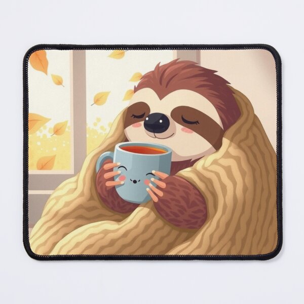 Item preview, Calm Sloth Cozy Tea T-Shirt | Soft Autumn Cute Animal Tee designed and sold by ArmaanArts.