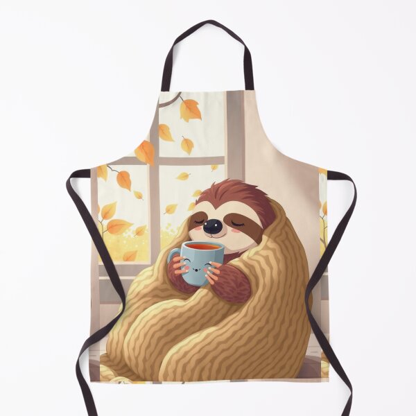 Item preview, Calm Sloth Cozy Tea T-Shirt | Soft Autumn Cute Animal Tee designed and sold by ArmaanArts.