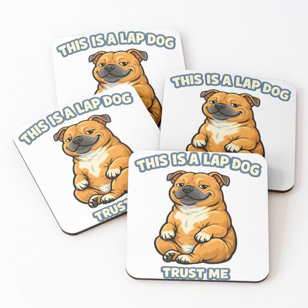 Item preview, This Is a Lap Dog - Trust Me Funny Cute Dog Illustration designed and sold by BestFriendTees.