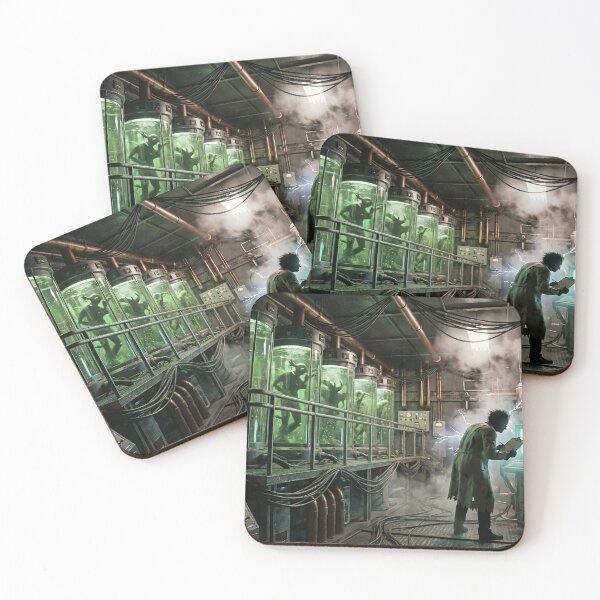 Item preview, Mad Scientist Laboratory - Green Mutants in Glass Tanks designed and sold by TheRichGallery.