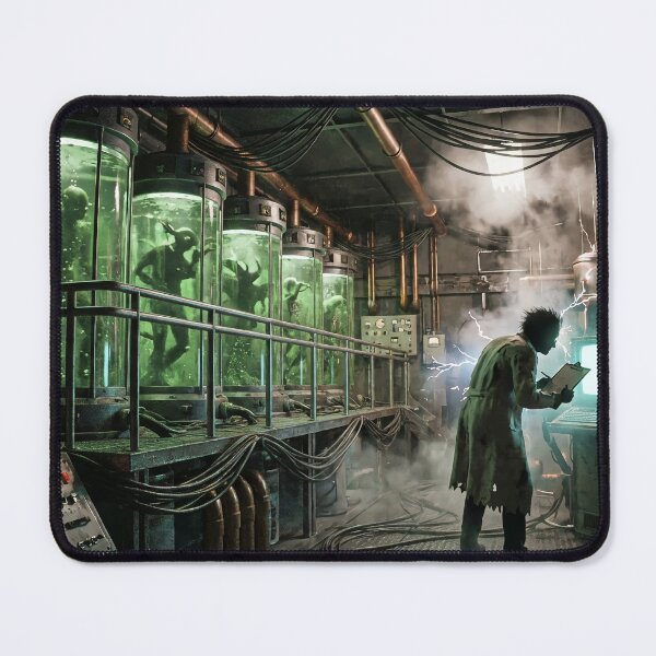 Item preview, Mad Scientist Laboratory - Green Mutants in Glass Tanks designed and sold by TheRichGallery.