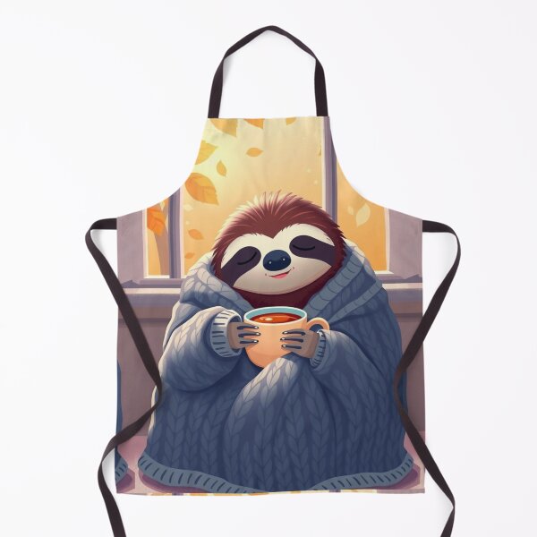 Item preview, Cute Autumn Sloth Tea T-Shirt | Cozy Slow Living Animal Graphic Tee designed and sold by ArmaanArts.