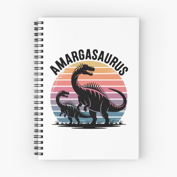 Item preview, Amargasaurus - Colorful Retro Amargasaurus designed and sold by JessArty ⭐⭐⭐⭐⭐.