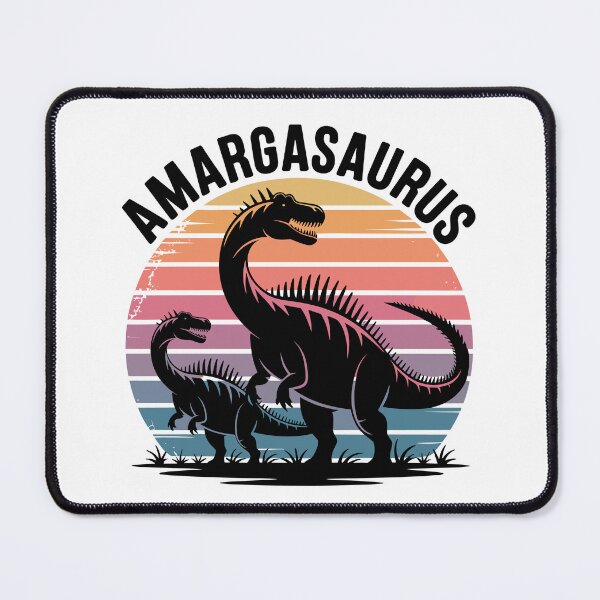 Item preview, Amargasaurus - Colorful Retro Amargasaurus designed and sold by JessArty ⭐⭐⭐⭐⭐.