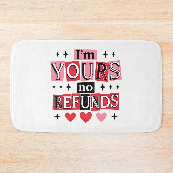 Item preview, I'm Yours No Refunds - Funny Ransom Note Valentine's Day Collage designed and sold by FestivityFinds.
