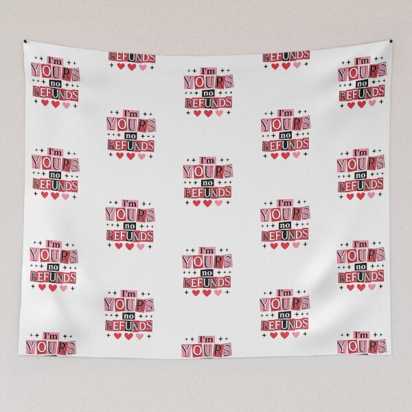 Item preview, I'm Yours No Refunds - Funny Ransom Note Valentine's Day Collage designed and sold by FestivityFinds.