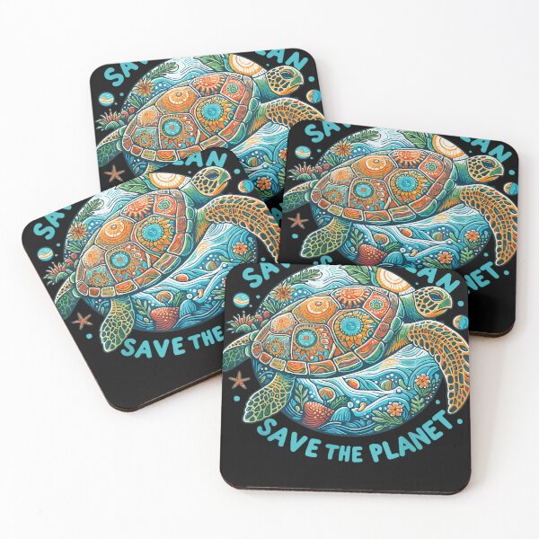 Item preview, Save The Ocean Save The Planet Cute Sea Turtle designed and sold by Irakalu.