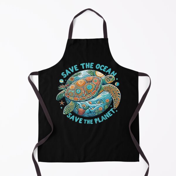 Item preview, Save The Ocean Save The Planet Cute Sea Turtle designed and sold by Irakalu.