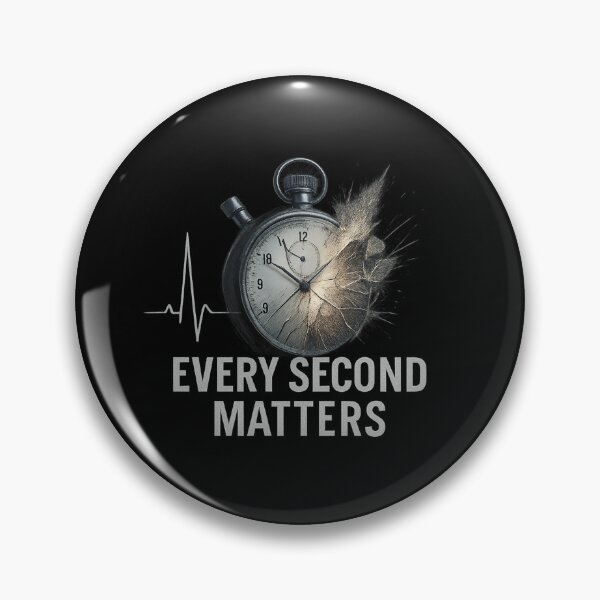 Item preview, Every Second Matters - Exploding Stopwatch & EKG Pulse designed and sold by MKreative Studio.