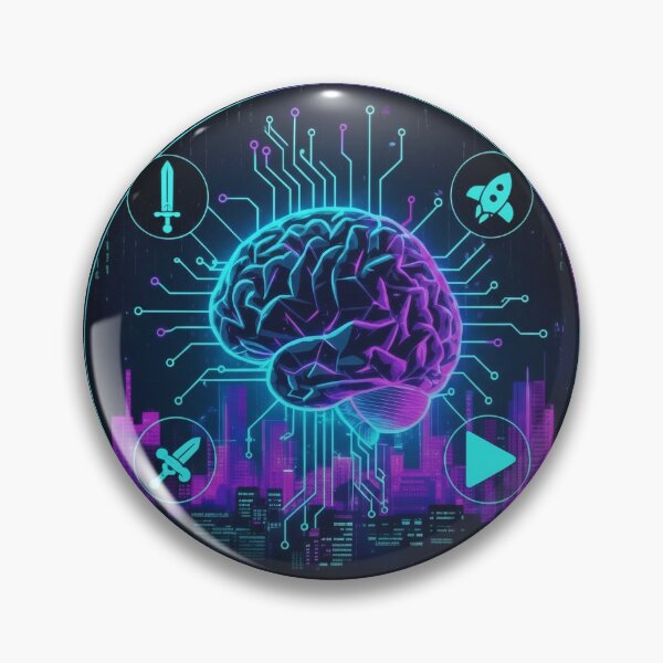 Item preview, Cyber Neural Brain - Gaming & Tech Nexus designed and sold by Colorful ArtWorks.