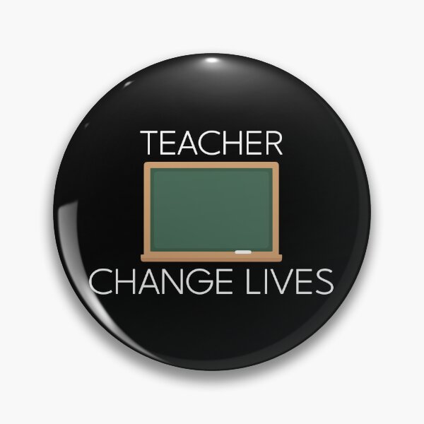 Item preview, Chalkboard Icon - Teacher Change Lives Educator Gift Design designed and sold by Dantin.