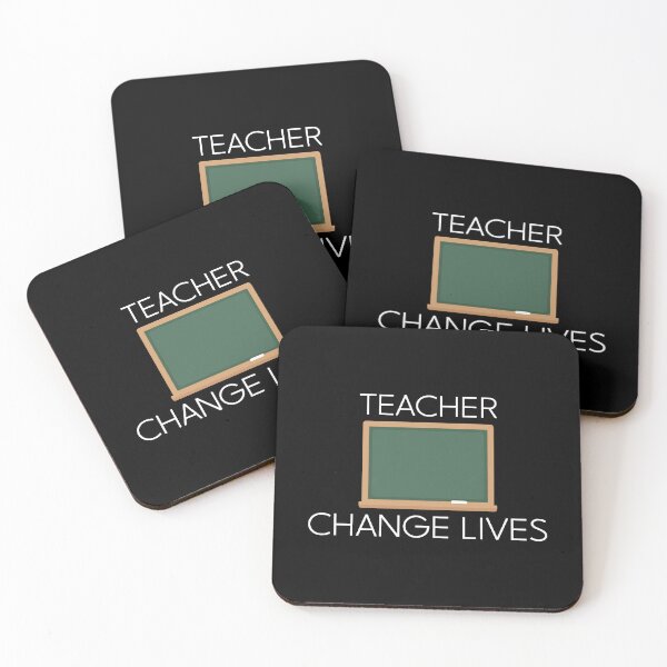 Item preview, Chalkboard Icon - Teacher Change Lives Educator Gift Design designed and sold by Dantin.
