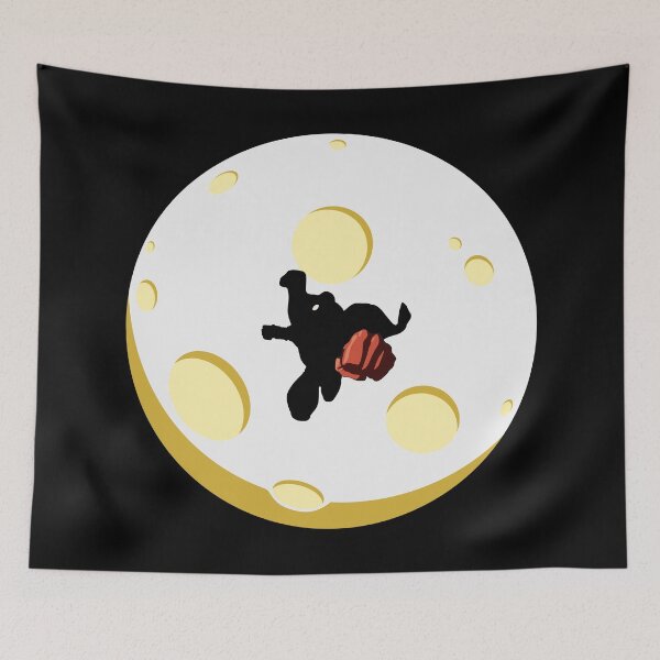Item preview, Bald hero across the Moon (Yellow) designed and sold by ProjetF.