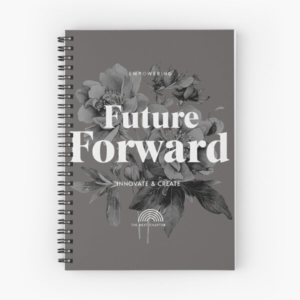 Item preview, Future Forward Design – Empowering Motivational Quote Typography with Floral Art for T-Shirts, Stickers & Gifts designed and sold by ShAn_Designs.