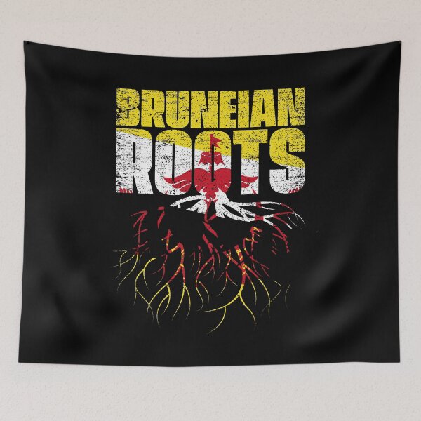 Item preview, Bruneian Roots Brunei Heritage Flag designed and sold by GabbyKash.
