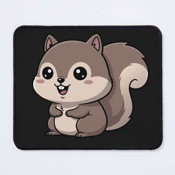Item preview, Cute Chibi Squirrel Illustration – Adorable Cartoon Woodland Animal designed and sold by Royalsticker.