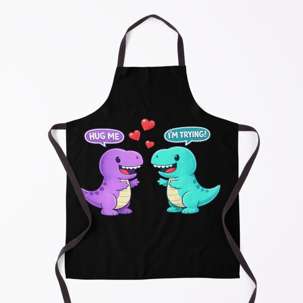 Item preview, Hug Me I'm Trying T-Rex Valentines Day Cute Kawaii Dinosaur designed and sold by faridman.