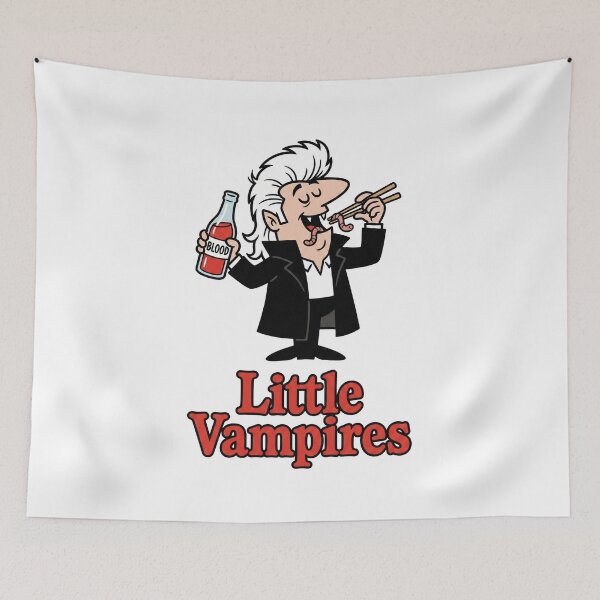 Item preview, Little Vampire Worms Takeout designed and sold by AdyKurniawan.