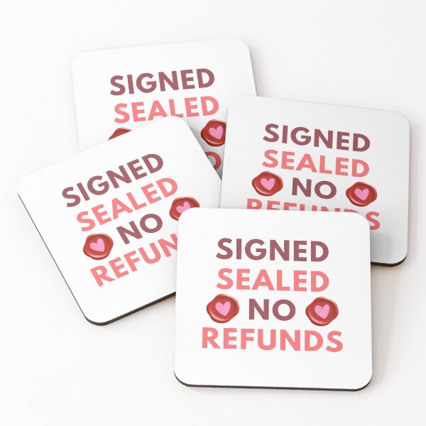 Item preview, Signed Sealed No Refunds Wax Seal Funny Valentine’s T-Shirt designed and sold by FestivityFinds.