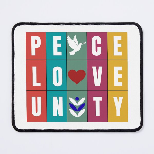 Item preview, Peace Love Unity Typography designed and sold by GARSStudio.
