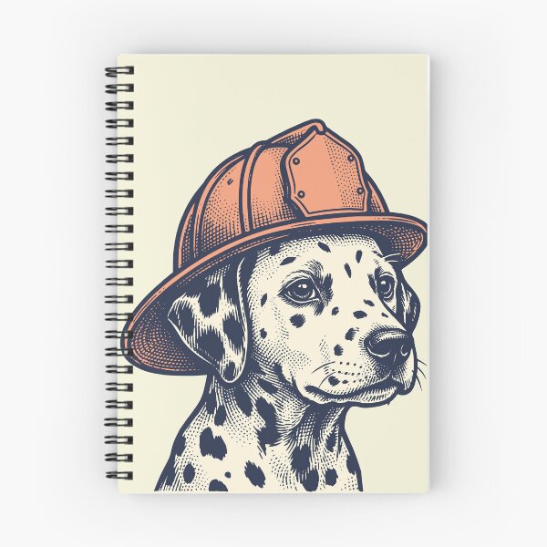Item preview, Dalmatian Firefighter Dog - Vintage Fire Rescue Mascot designed and sold by Imaginationbeyond.