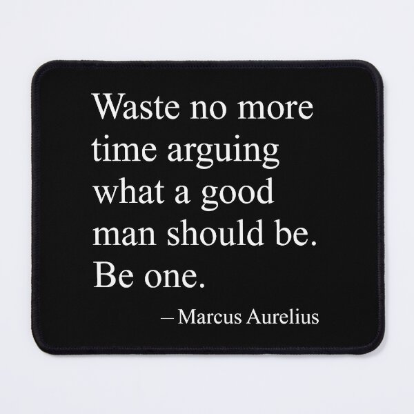 Item preview, Be One – Marcus Aurelius Stoic Quote Minimalist T-Shirt (White Font) designed and sold by TshirtsLabs.