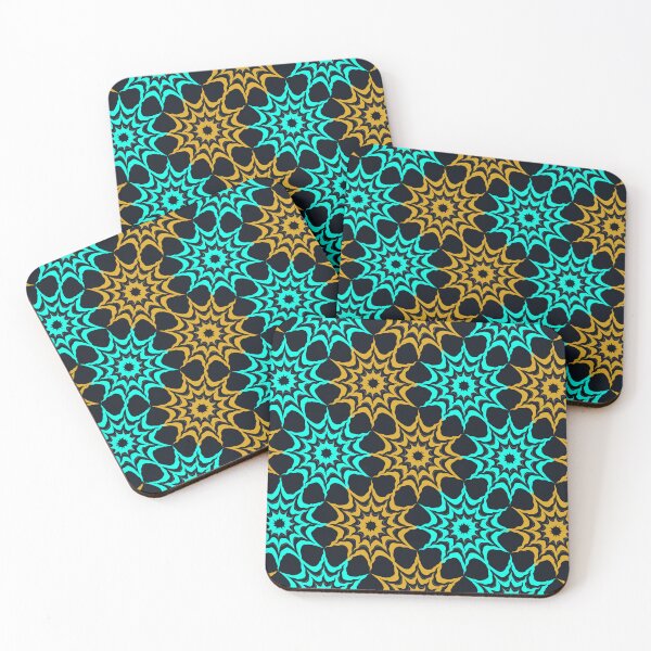 Item preview, Colorful Retro ArtNouveau Geometric Pattern  designed and sold by Codingart9.