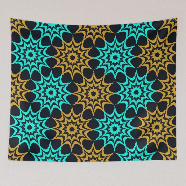 Item preview, Colorful Retro ArtNouveau Geometric Pattern  designed and sold by Codingart9.