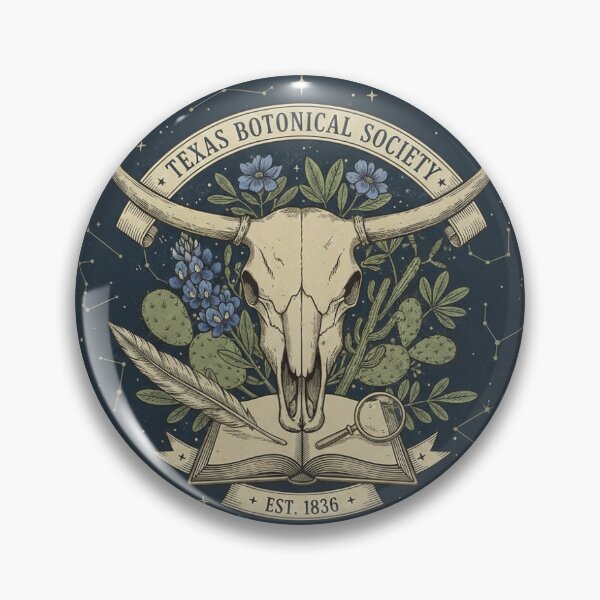 Item preview, Texas Botanical Society Vintage Longhorn Skull designed and sold by TexasFirst.