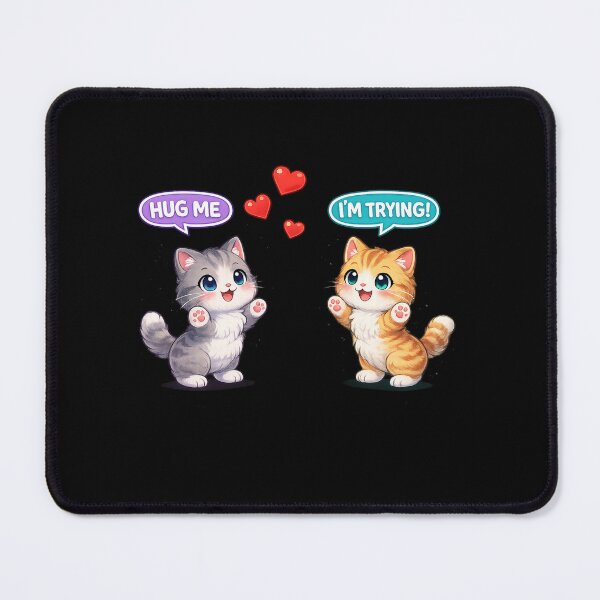 Item preview, Hug Me I'm Trying T-Rex Valentines Day Cute Cats designed and sold by faridman.