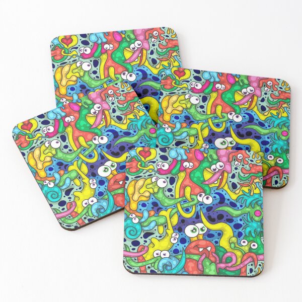 Item preview, Colorful Sketch #09 - Crabs and algae on the reef designed and sold by liquid-print.