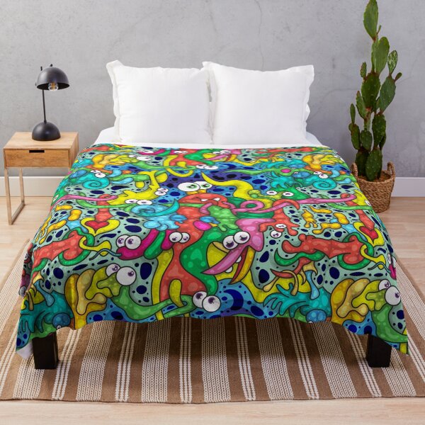 Item preview, Colorful Sketch #09 - Crabs and algae on the reef designed and sold by liquid-print.