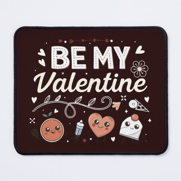 Item preview, Be My Valentine Cute Typography | Whimsical Valentine Day Illustration designed and sold by A1MarketDesigne.