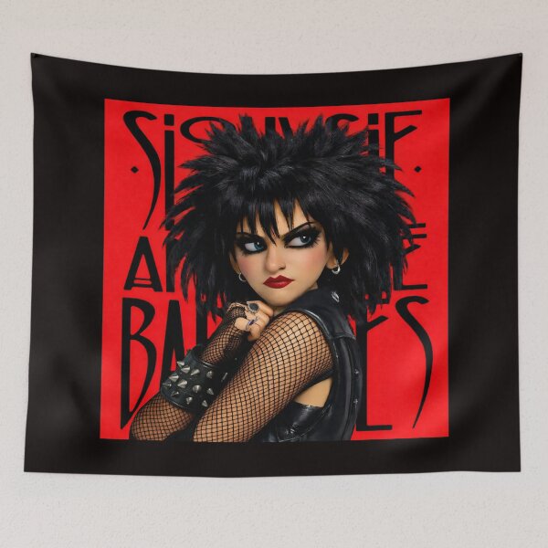 Item preview, Siouxsie Sioux the original queen of goth, cartoon illustration  designed and sold by bluefrog.