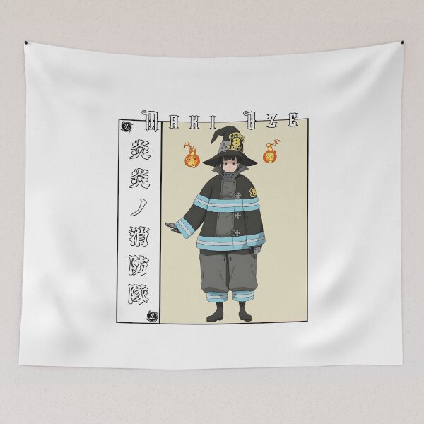 Item preview, Fire Brigade Flame Warrior Anime Art designed and sold by lamiarte.