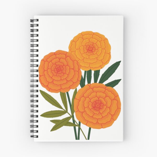 Item preview, Vibrant Marigold Bouquet - Minimalist Orange Marigold Flowers Illustration | Genda Phool Art designed and sold by Craft-Qasba .