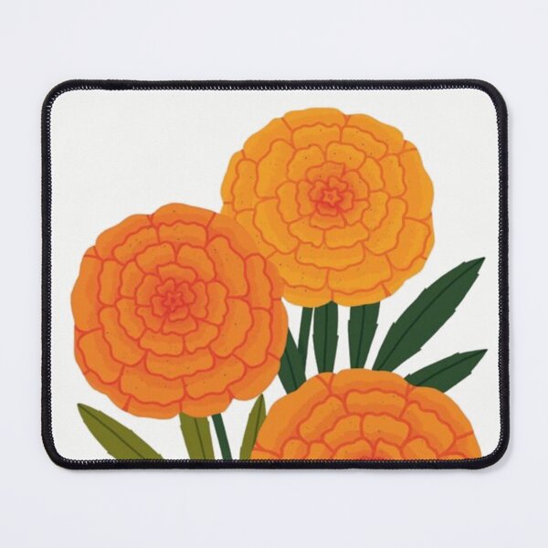 Item preview, Vibrant Marigold Bouquet - Minimalist Orange Marigold Flowers Illustration | Genda Phool Art designed and sold by Craft-Qasba .