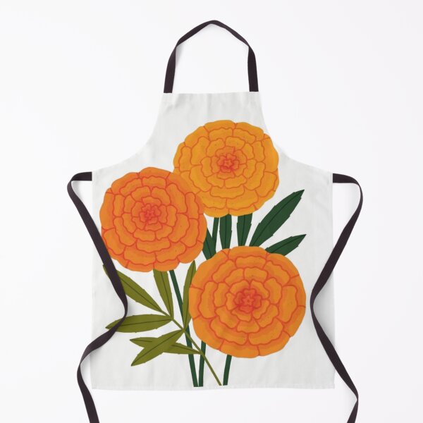 Item preview, Vibrant Marigold Bouquet - Minimalist Orange Marigold Flowers Illustration | Genda Phool Art designed and sold by Craft-Qasba .